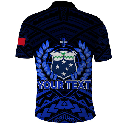 Custom Personalised Samoa Independence Day Polo Shirt Ulafa Polynesian Unique Blue No2