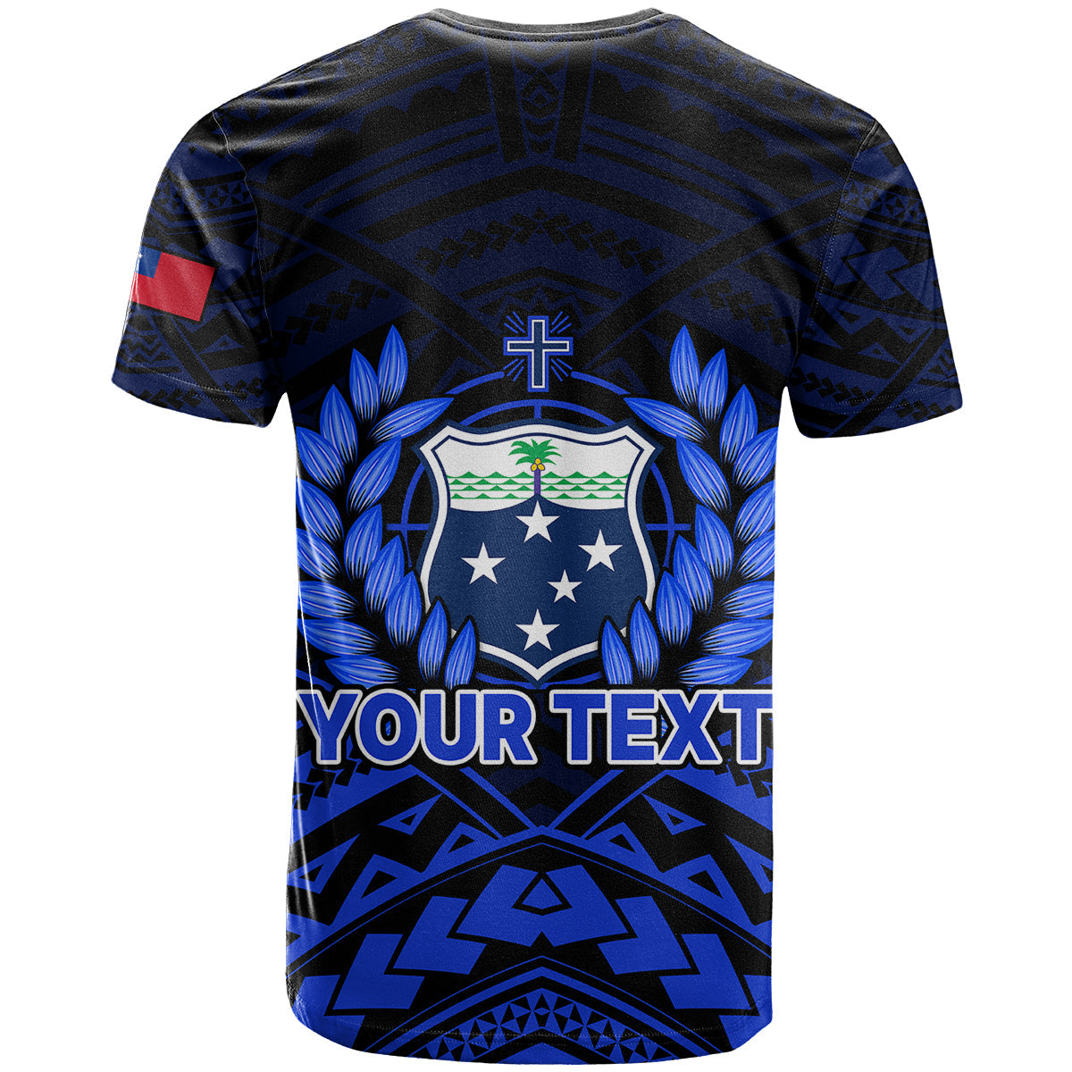 Custom Personalised Samoa Independence Day T Shirt Ulafa Polynesian Unique Blue No2