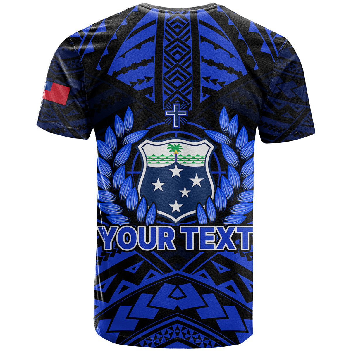 Custom Personalised Samoa Independence Day T Shirt Ulafa Polynesian Unique Blue No3