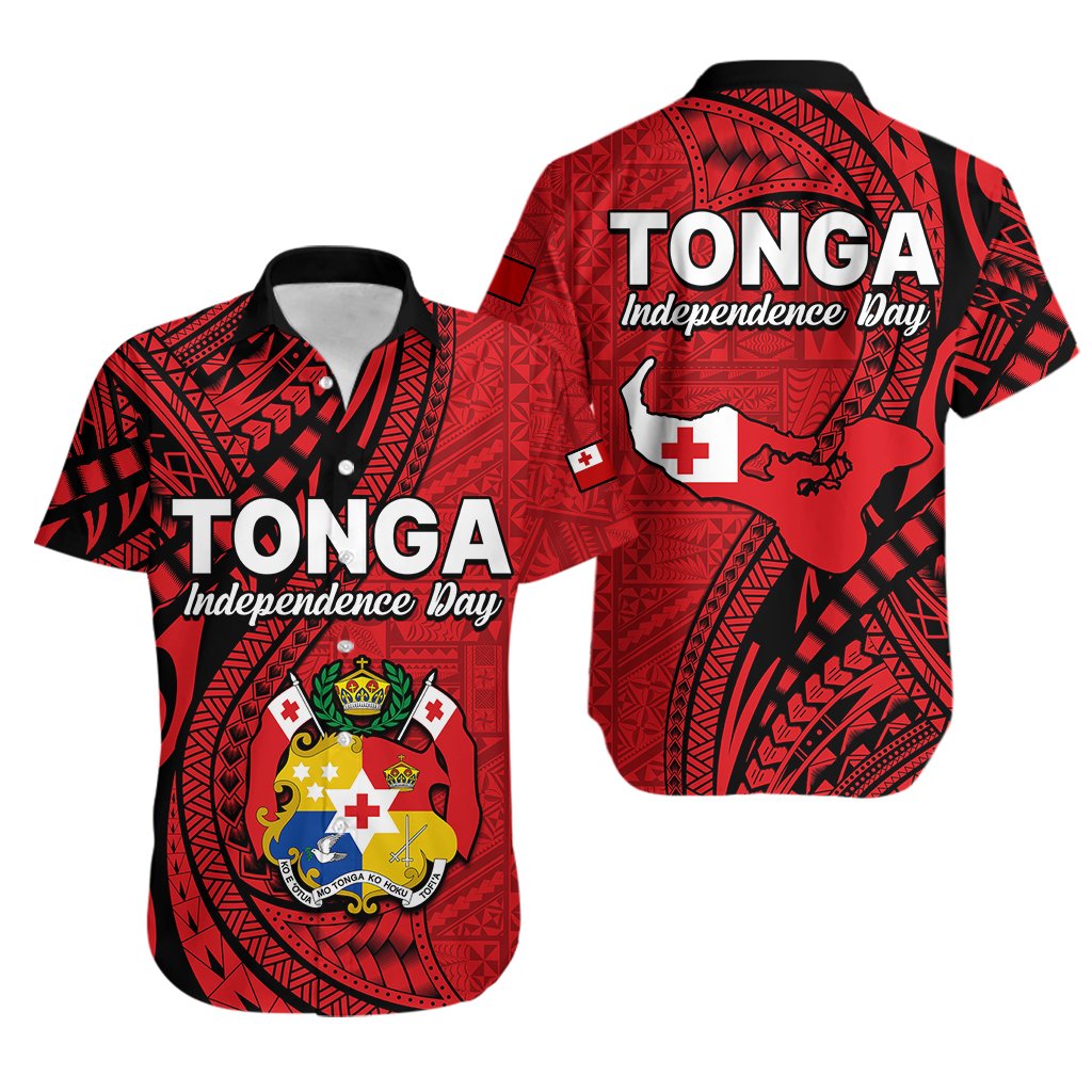 Tonga Independence Anniversary Hawaiian Shirt Tongan Tribal Pattern Unique Version