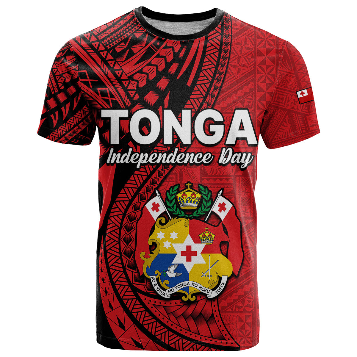 Tonga Independence Anniversary T Shirt Tongan Tribal Pattern Unique Version