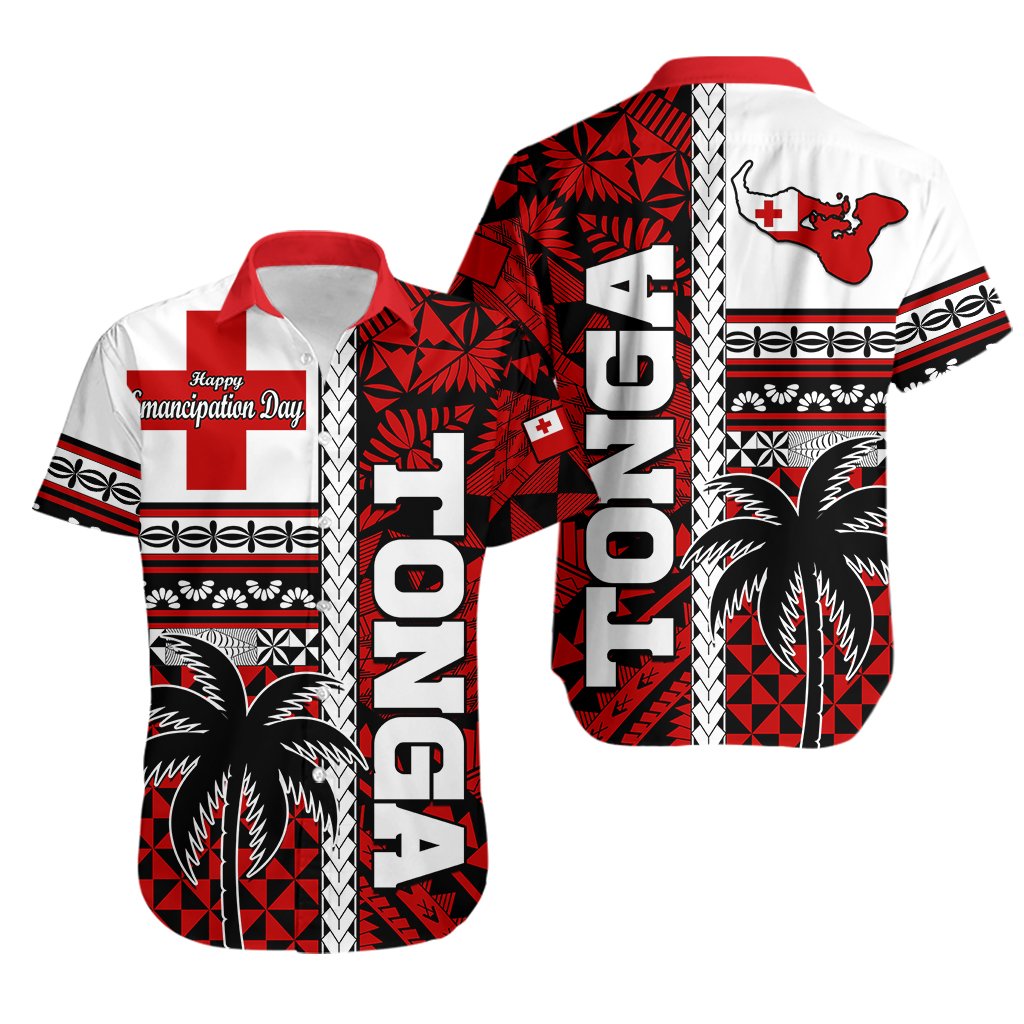 Tonga Independence Day Hawaiian Shirt Proud Tongan Emancipation with Kupesi Ngatu