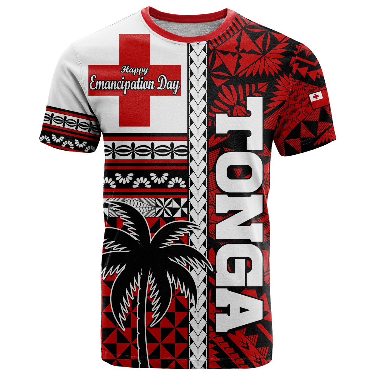 Tonga Independence Day T Shirt Proud Tongan Emancipation With Kupesi Ngatu