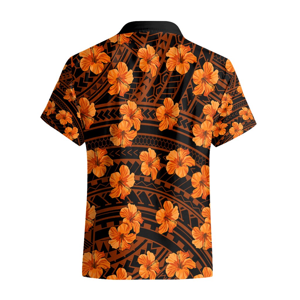 Polynesian Hawaii Style With Hibiscus Hawaiian Shirt Gold