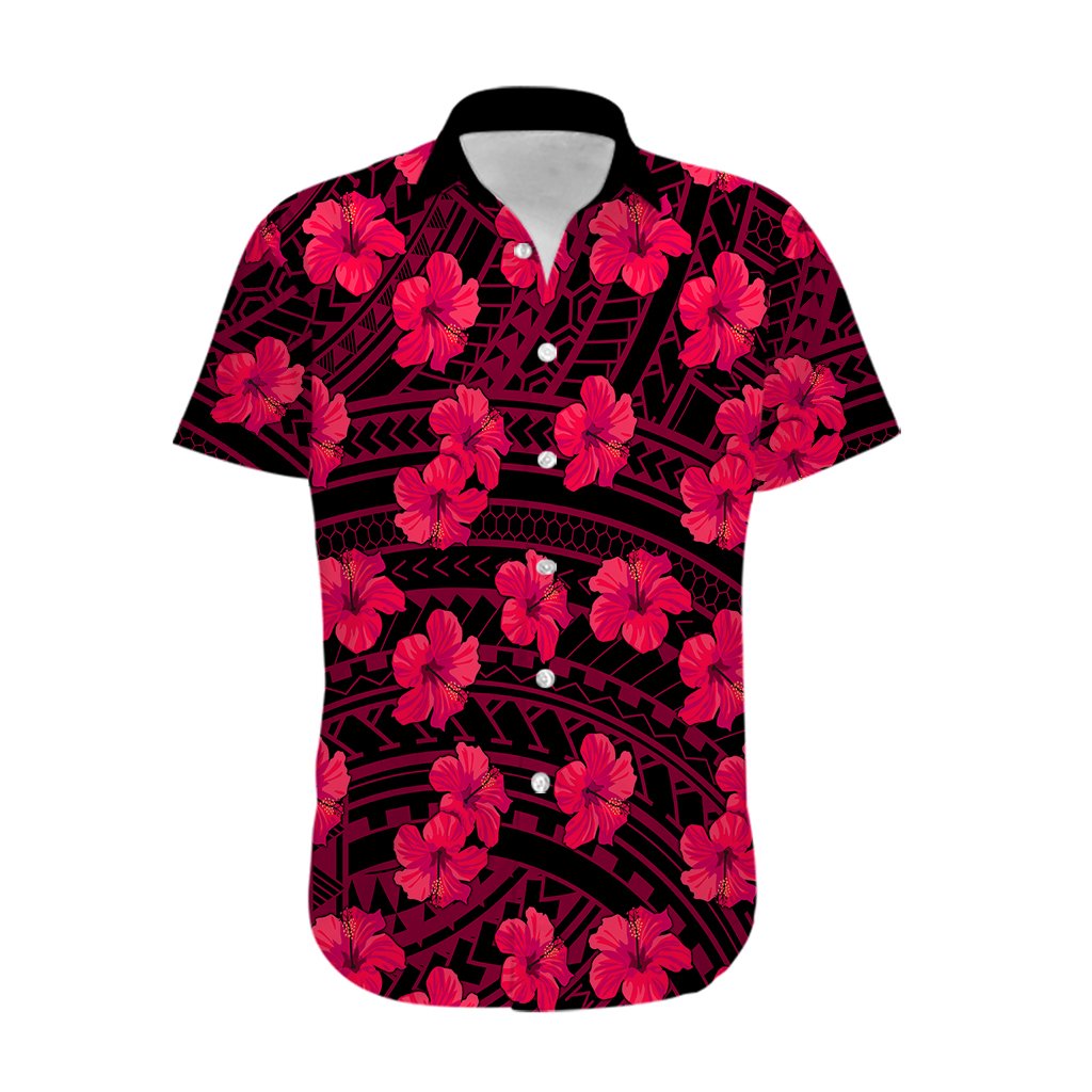 Polynesian Hawaii Style With Hibiscus Hawaiian Shirt Pink