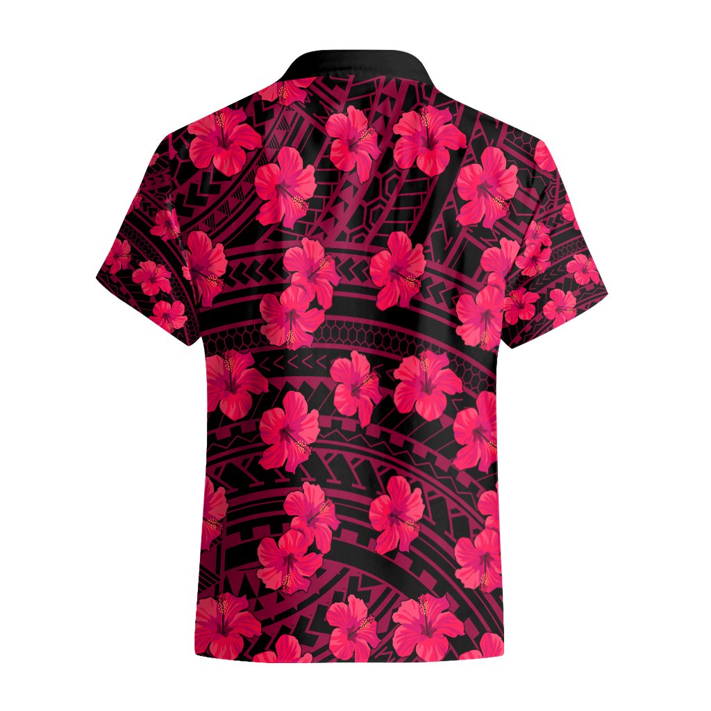 Polynesian Hawaii Style With Hibiscus Hawaiian Shirt Pink