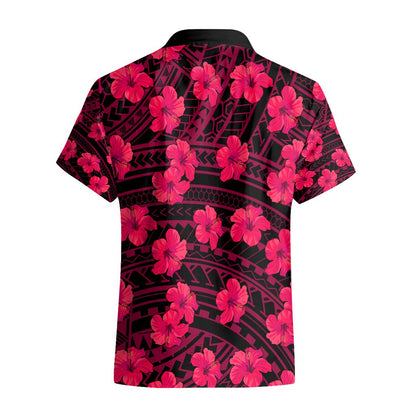 Polynesian Hawaii Style With Hibiscus Hawaiian Shirt Pink
