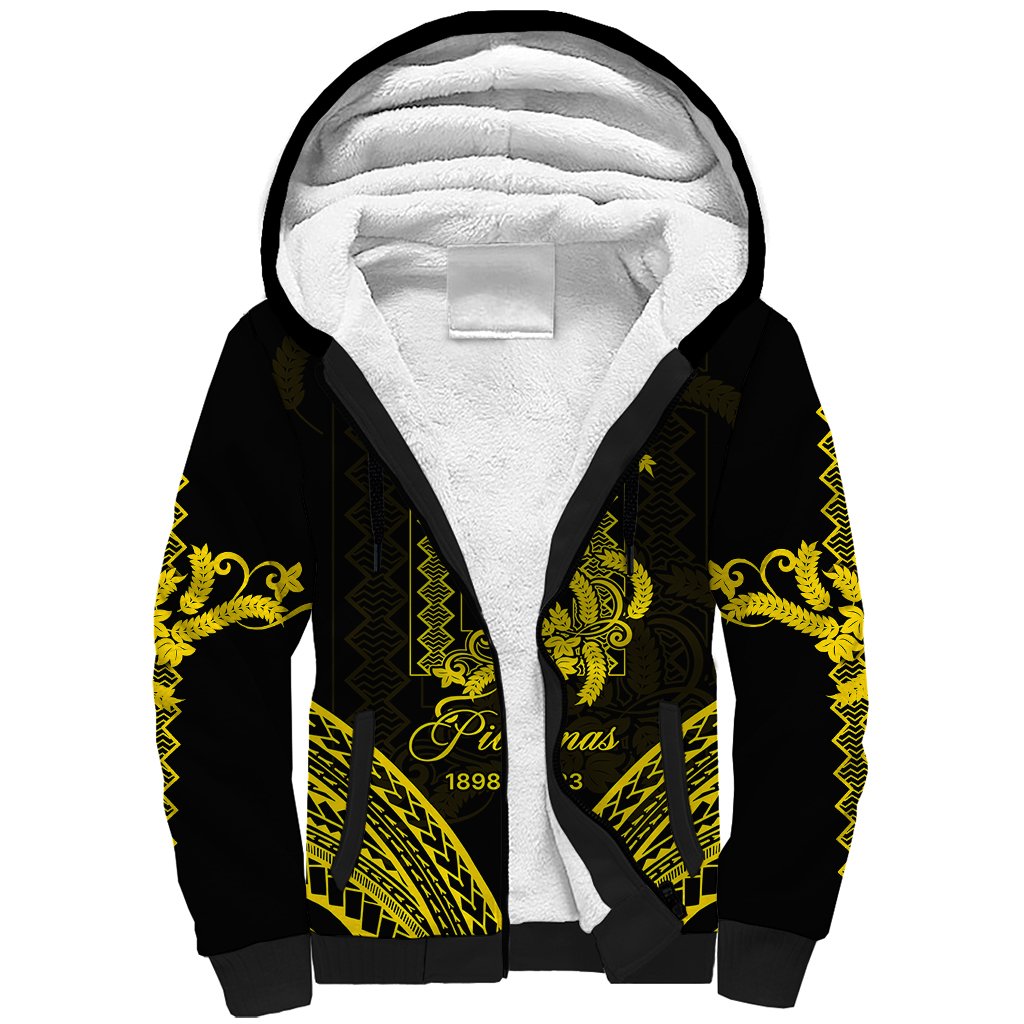Philippines Independence Day Sherpa Hoodie Pechera With Side Barong Patterns