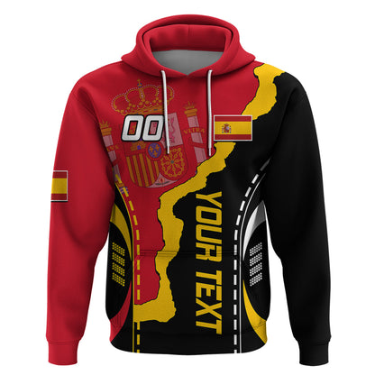 Custom Spain Hoodie La Rojita Football Go Champions
