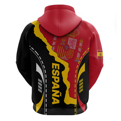 Custom Spain Hoodie La Rojita Football Go Champions
