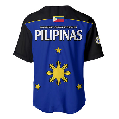 Philippines Concept Home Football Baseball Jersey Pilipinas Flag Black Style 2023