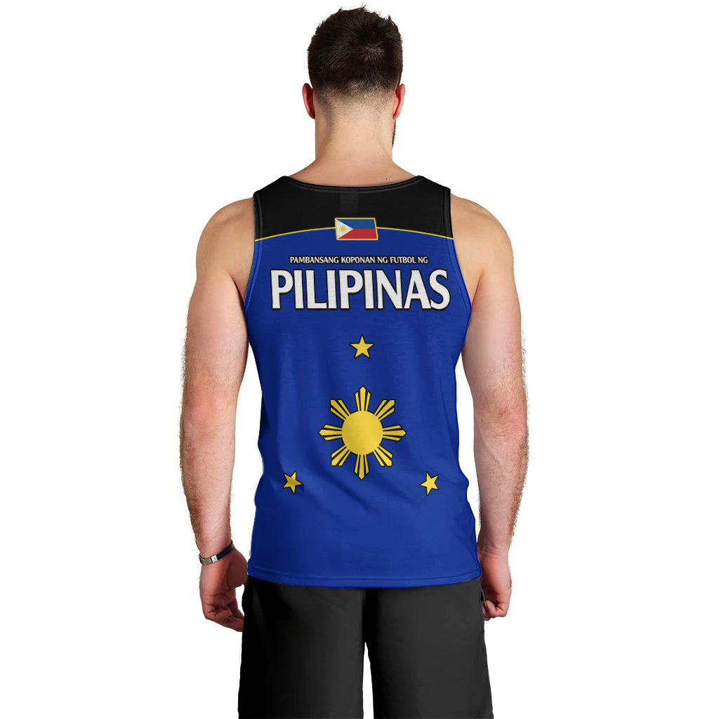 Philippines Concept Home Football Men Tank Top Pilipinas Flag Black Style 2023