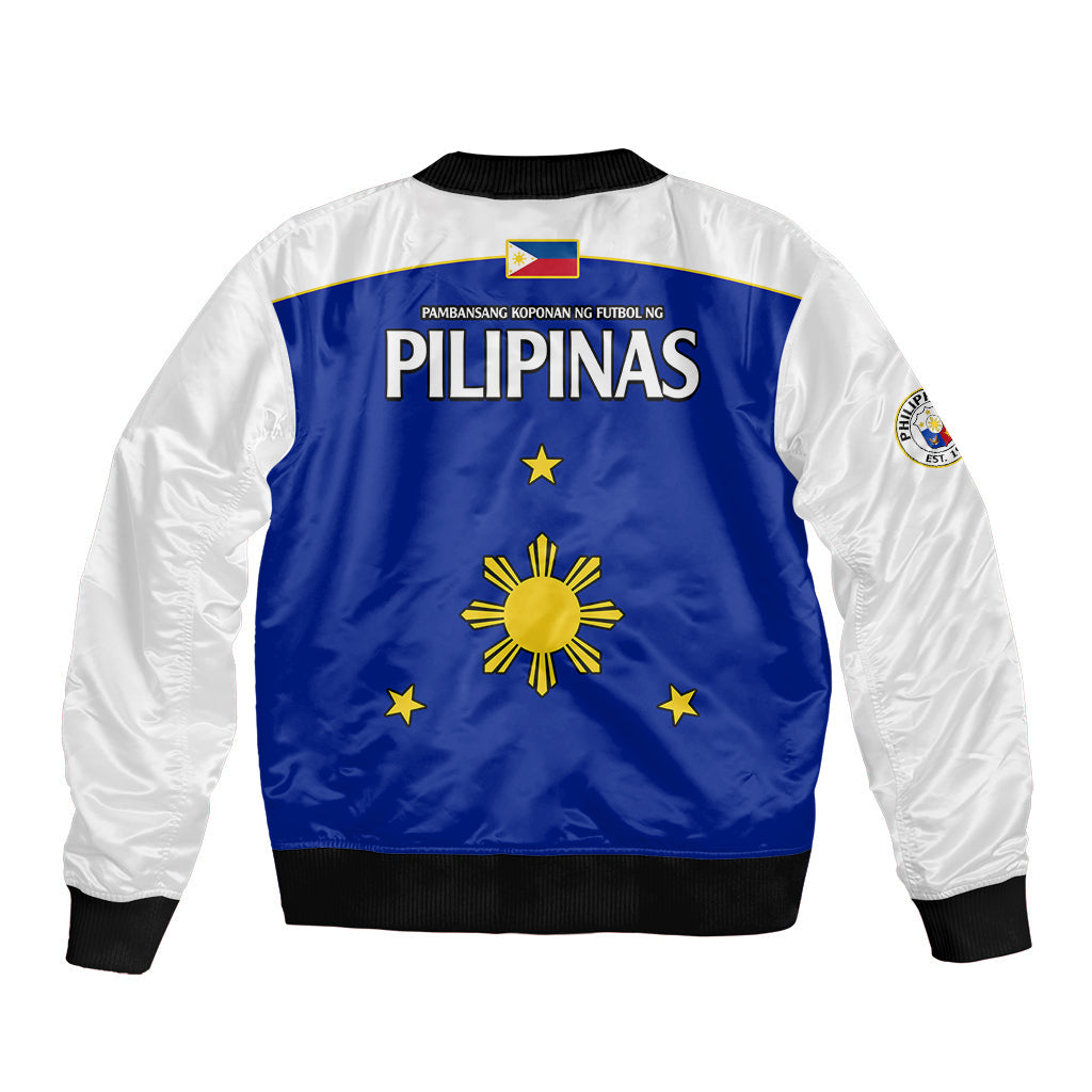 Philippines Concept Home Football Bomber Jacket Pilipinas Flag White Style 2023