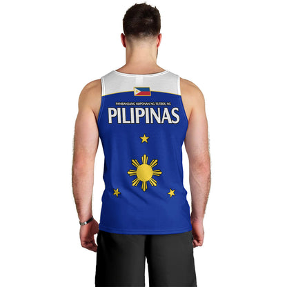 Philippines Concept Home Football Men Tank Top Pilipinas Flag White Style 2023