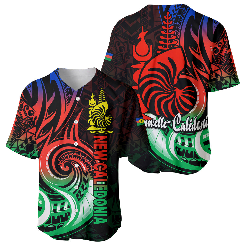 New Caledonia Baseball Jersey Emblem Nautilus Shell