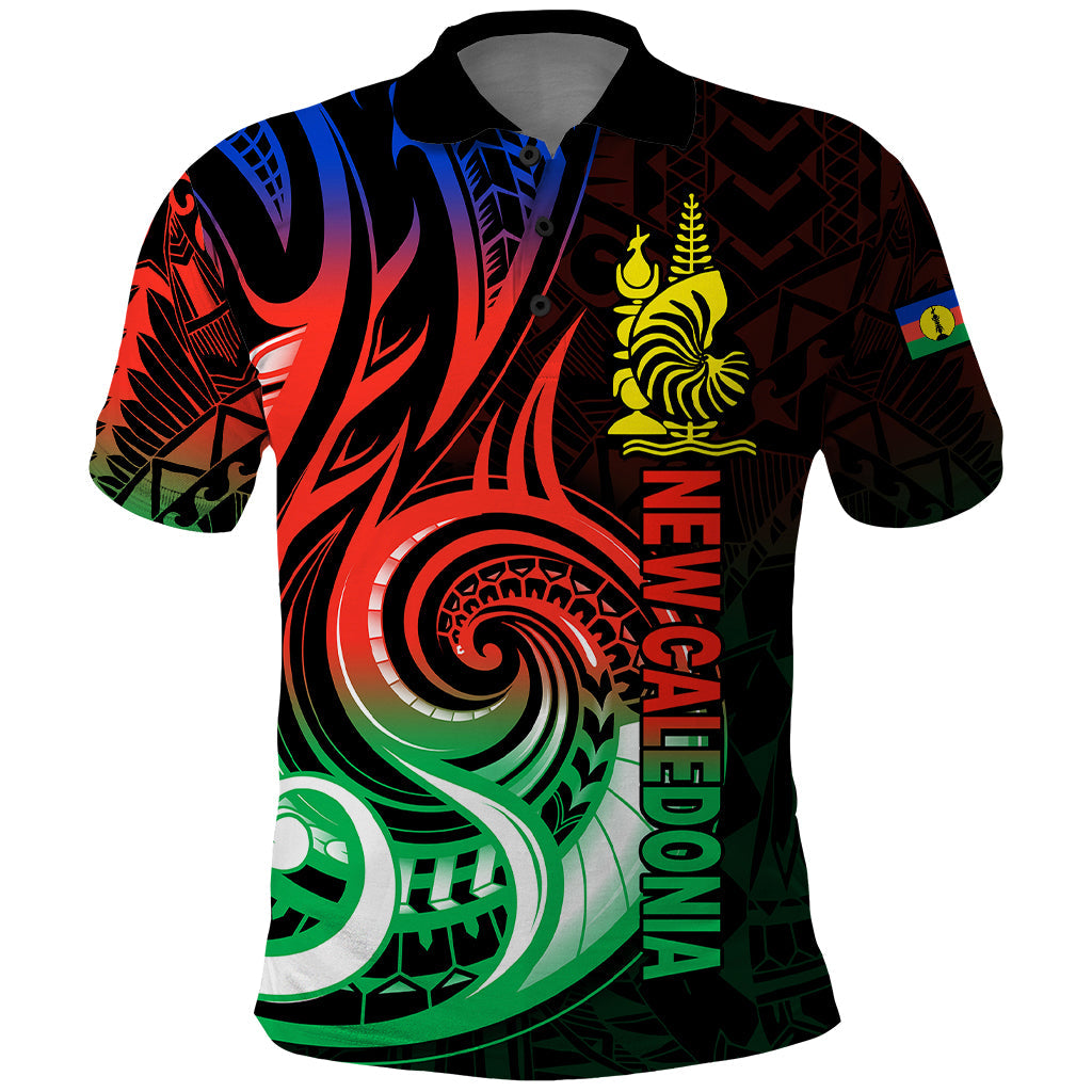 New Caledonia Polo Shirt Emblem Nautilus Shell