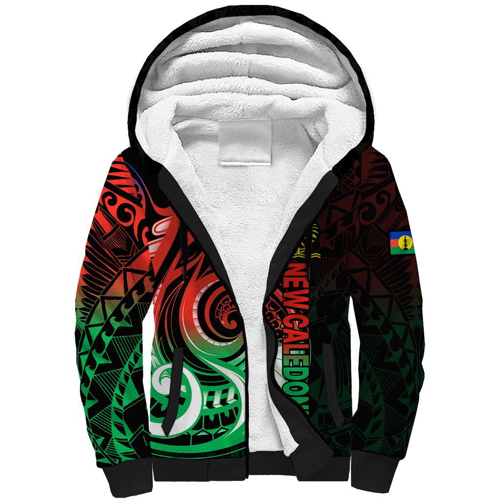 New Caledonia Sherpa Hoodie Emblem Nautilus Shell