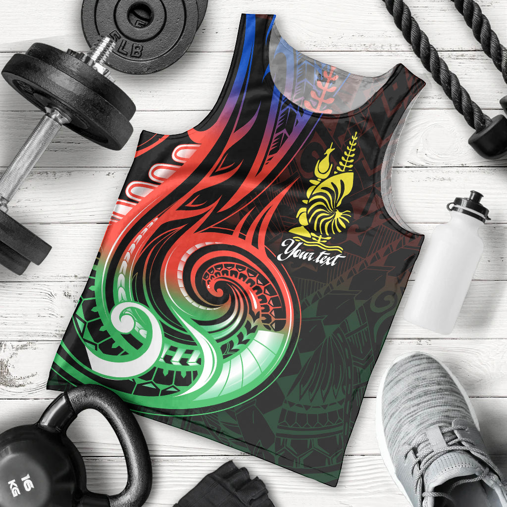 Custom Personalised New Caledonia Men Tank Top Emblem Nautilus Shell