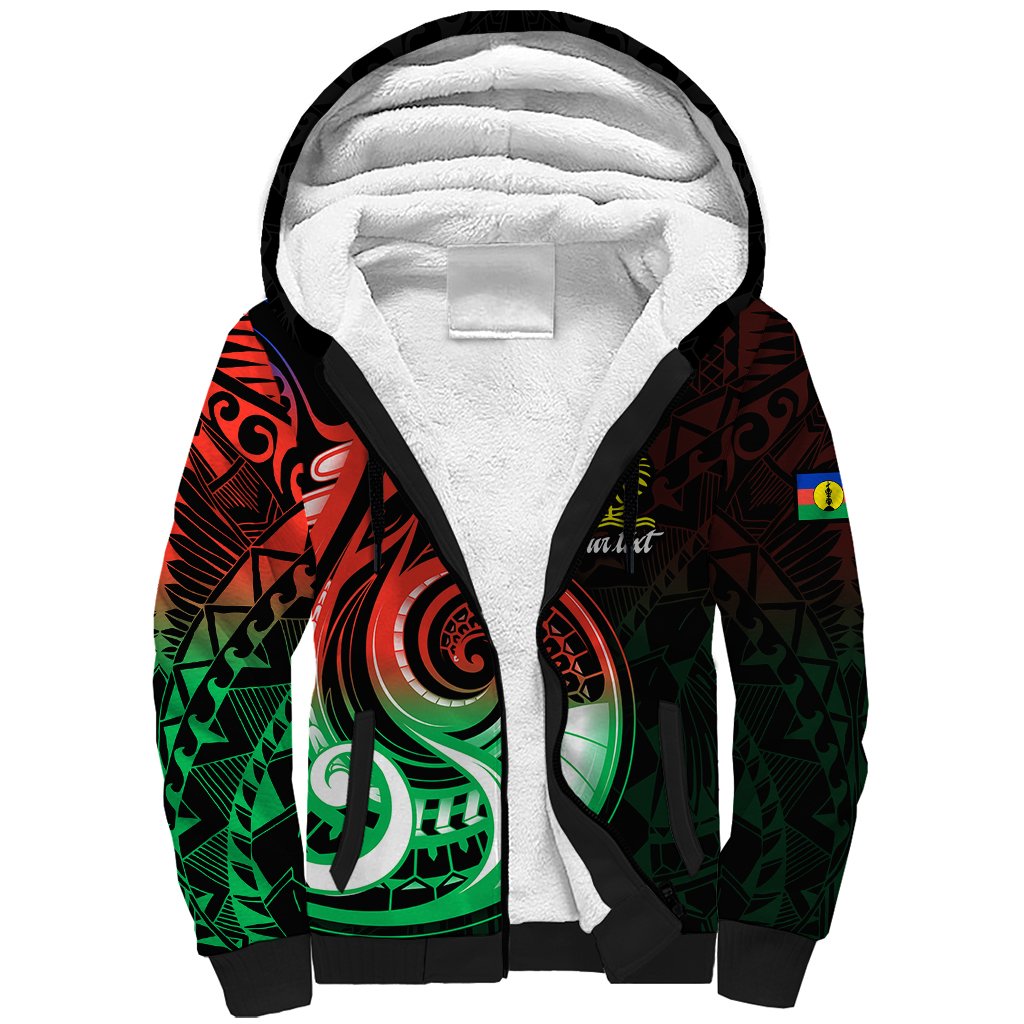 (Custom Personalised) New Caledonia Sherpa Hoodie Emblem Nautilus Shell