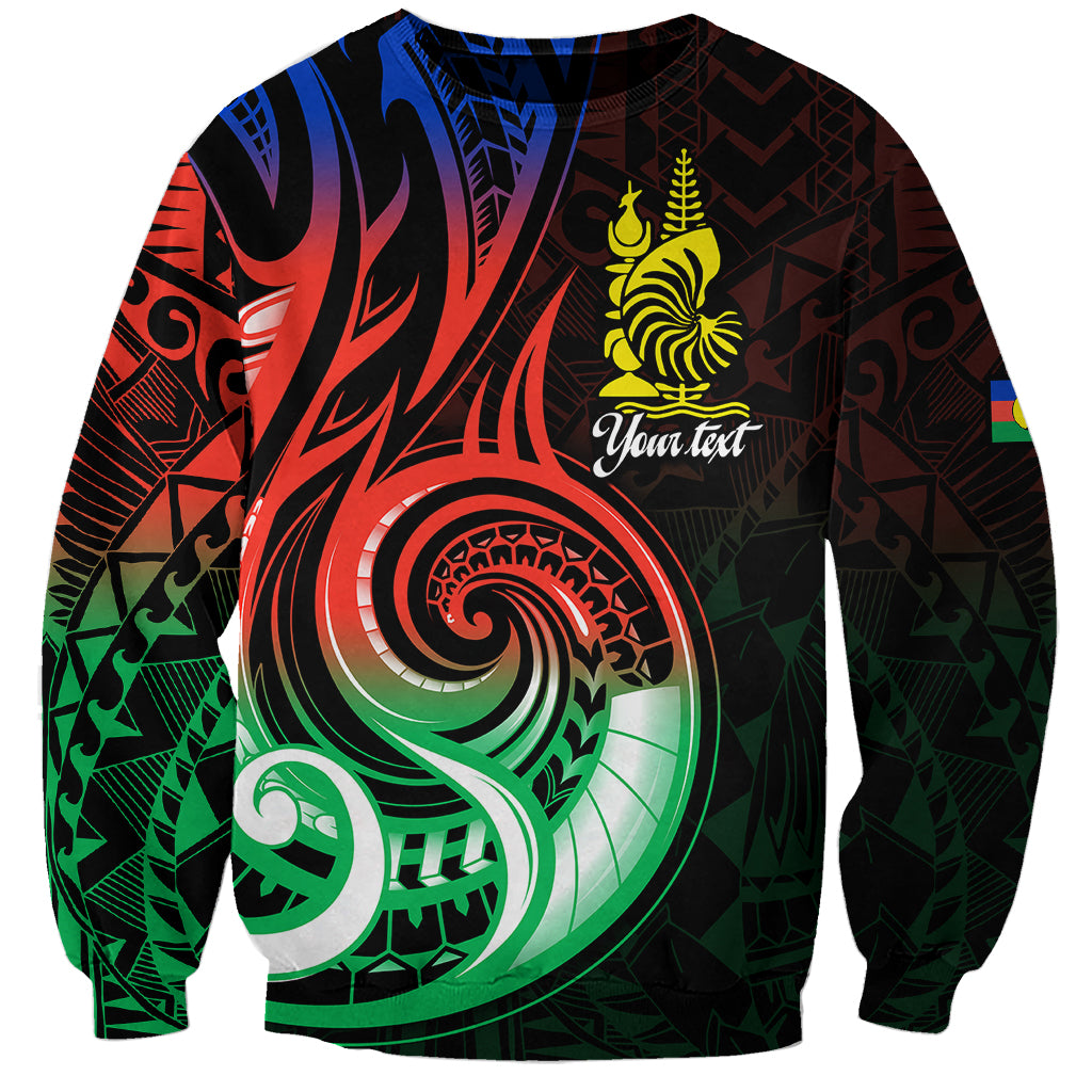 Custom Personalised New Caledonia Sweatshirt Emblem Nautilus Shell