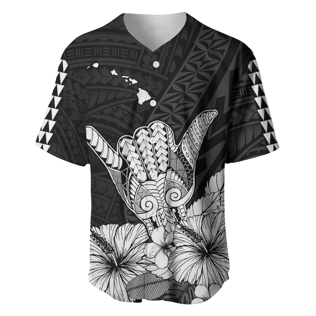 Hawaii Shaka Sign Baseball Jersey Black Version