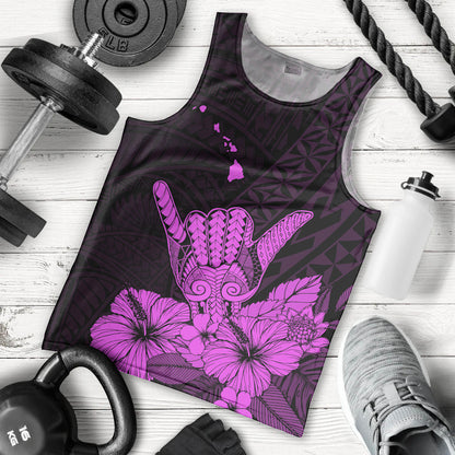 Hawaii Shaka Sign Men Tank Top Purple Version