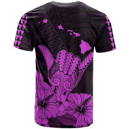Hawaii Shaka Sign T Shirt Purple Version