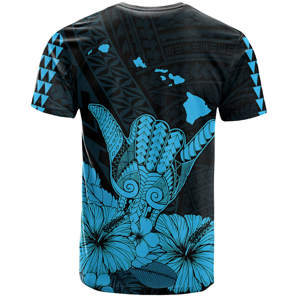Hawaii Shaka Sign T Shirt Blue Version