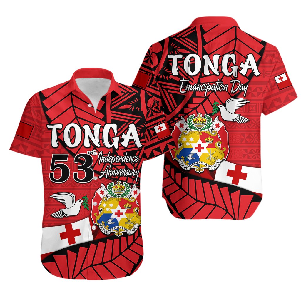 Tonga Emancipation Day Hawaiian Shirt Happy 53rd Independence Anniversary