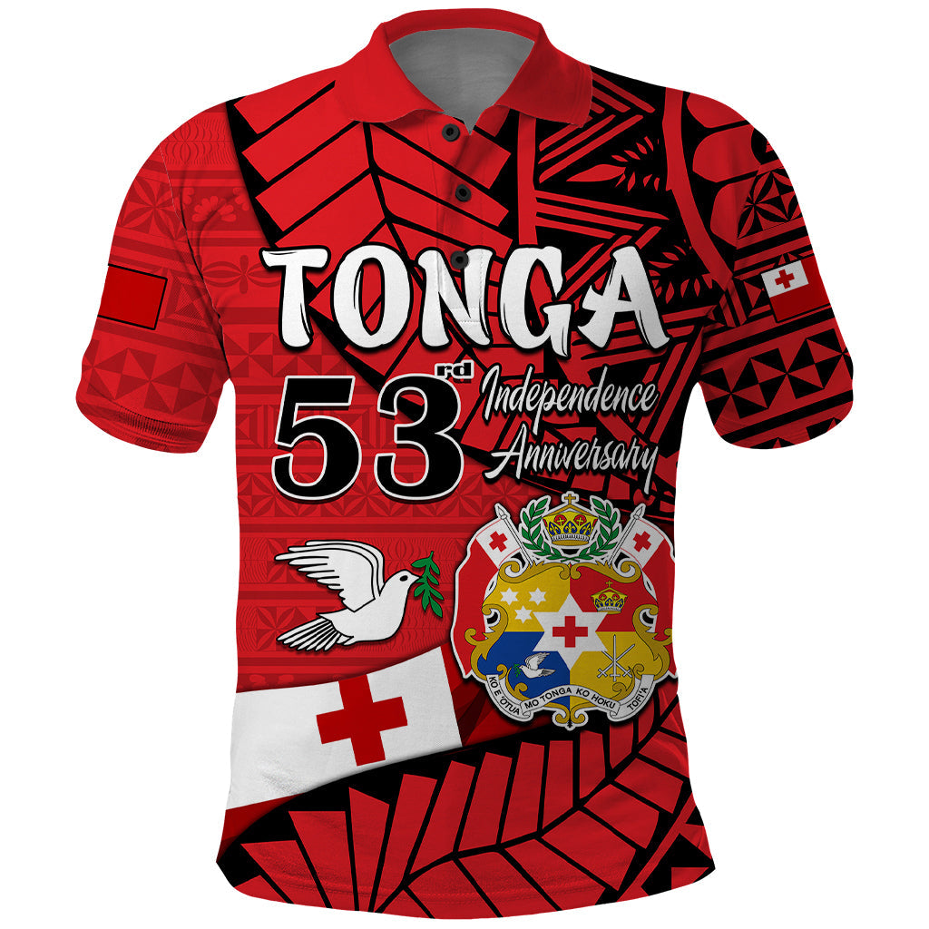 Tonga Emancipation Day Polo Shirt Happy 53rd Independence Anniversary