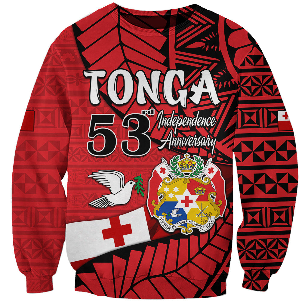 Custom Personalised Tonga Emancipation Day Sweatshirt Happy 53rd Independence Anniversary