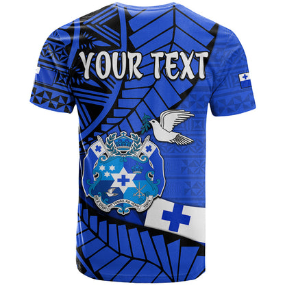 Custom Personalised Tonga Emancipation Day T Shirt Happy 53Rd Independence Anniversary Blue Version