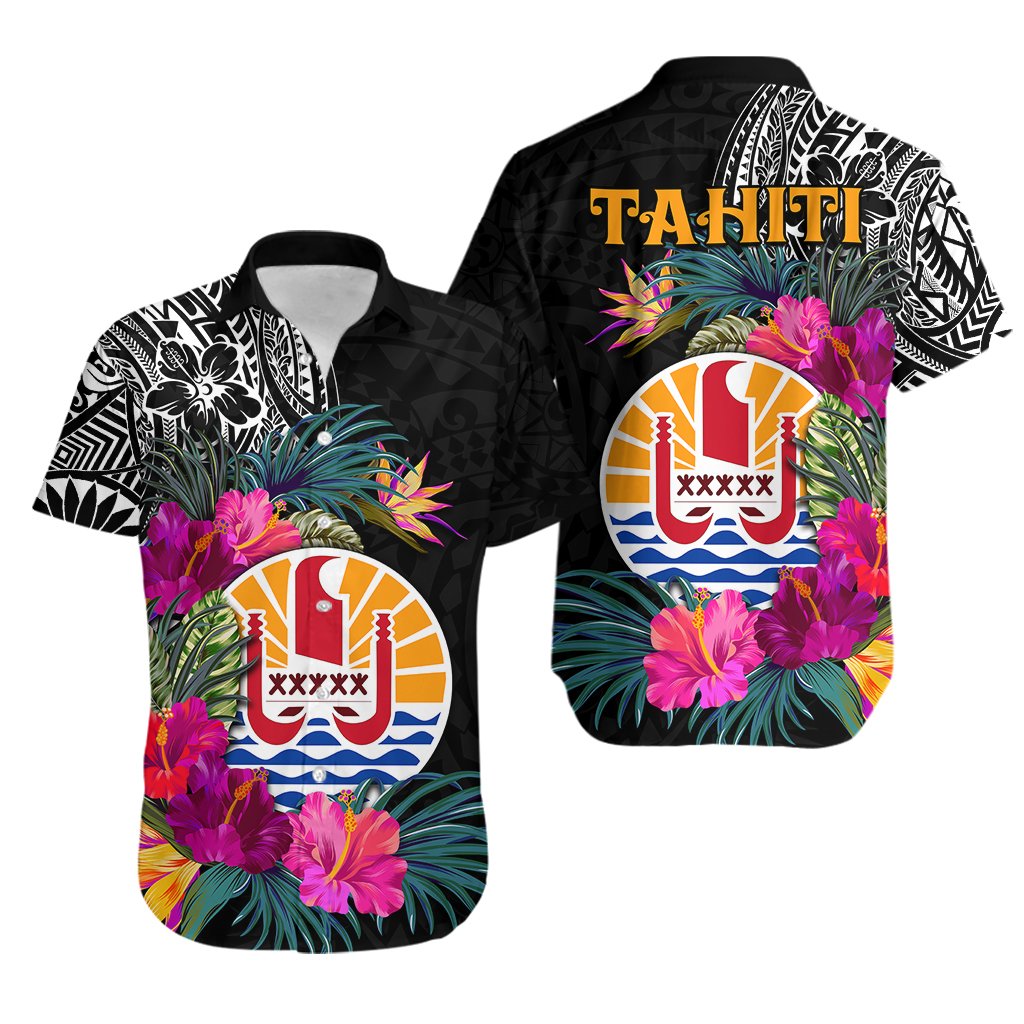Tahiti Island Hawaiian Shirt French Polynesian Tropical