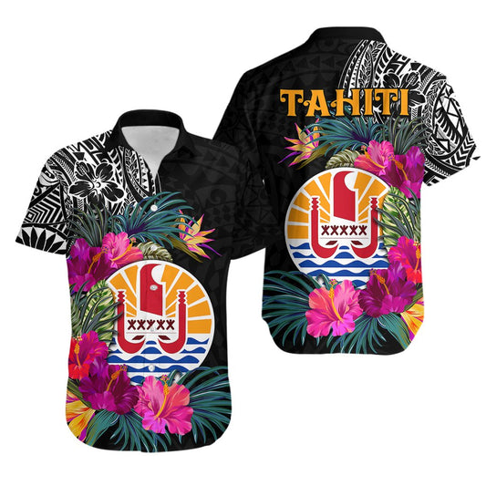 Tahiti Island Hawaiian Shirt French Polynesian Tropical