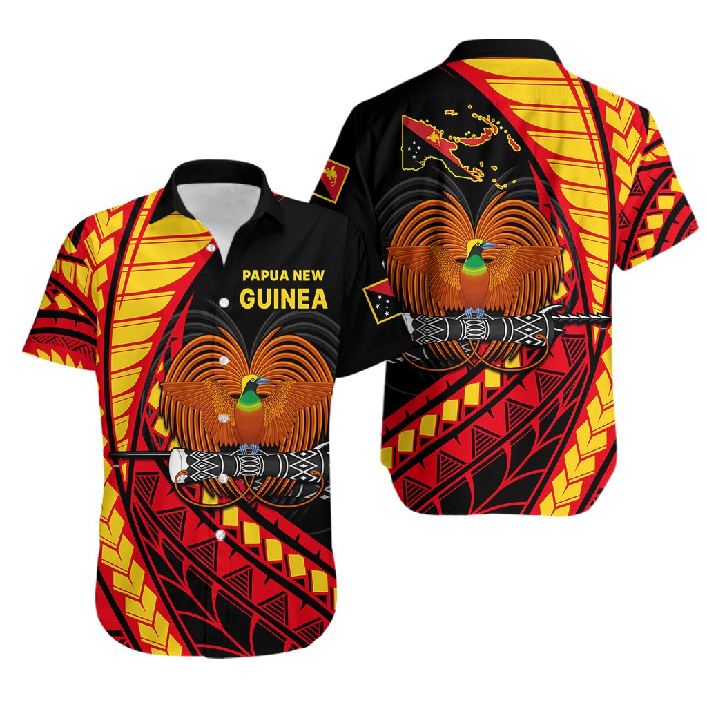 Papua New Guinea Hawaiian Shirt The Greater Bird of Paradise