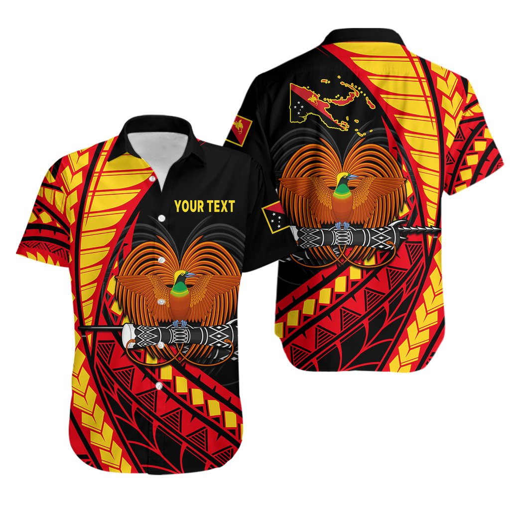 Custom Personalised Papua New Guinea Hawaiian Shirt The Greater Bird of Paradise