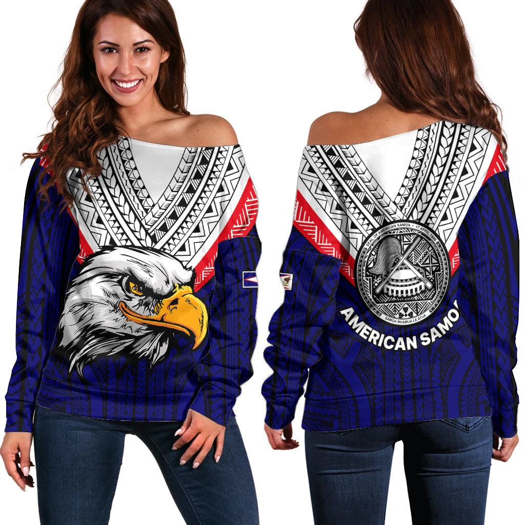 American Samoa Independence Day Off Shoulder Sweater Simple Style