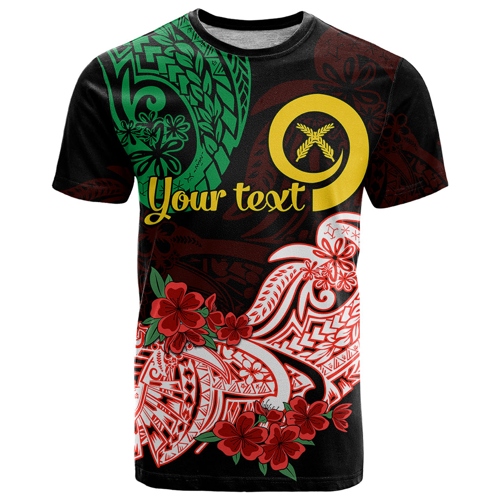 (Custom Personalised) Vanuatu T Shirt Polynesian Floral Tribal