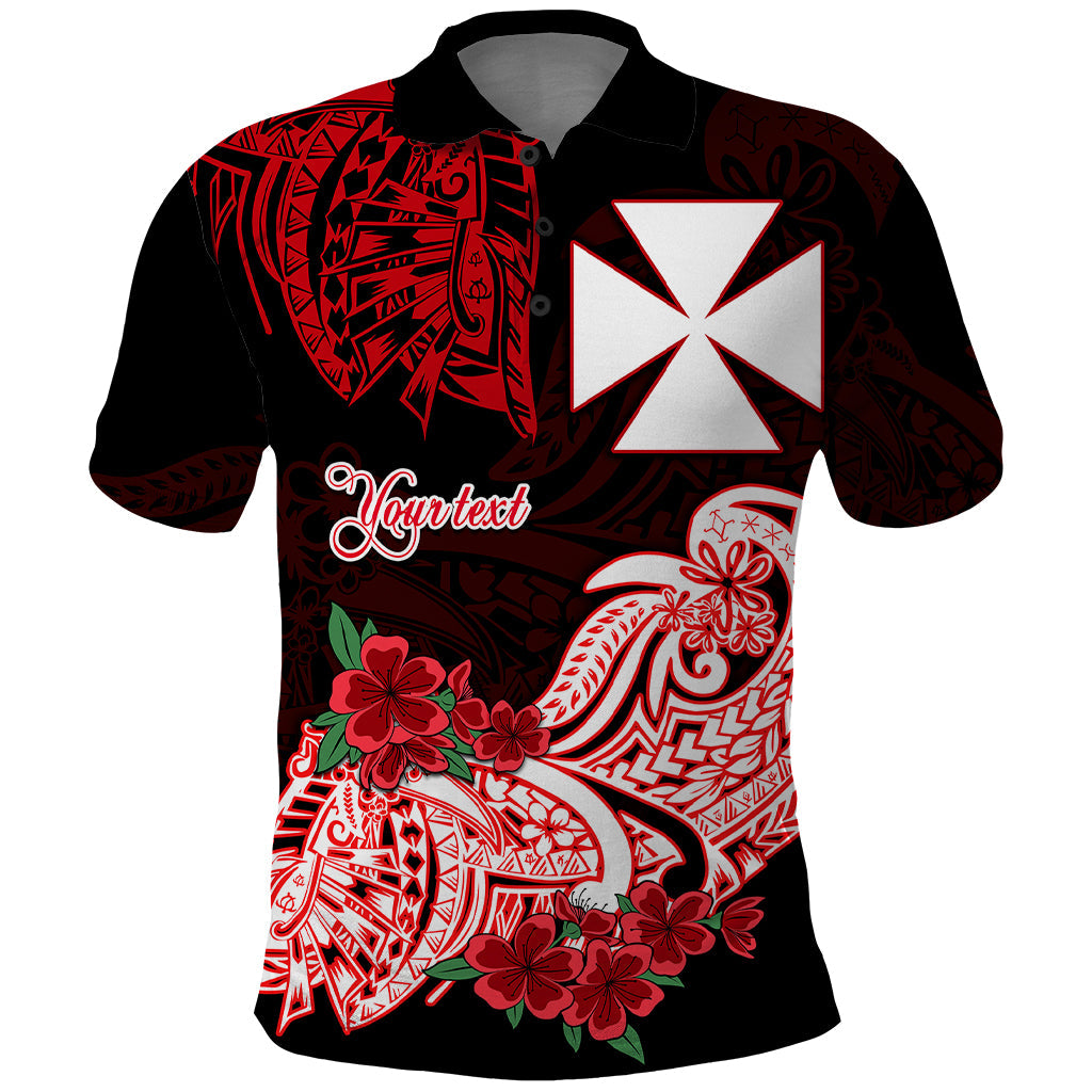 Custom Personalised Wallis et Futuna Polo Shirt Polynesian Floral Tribal