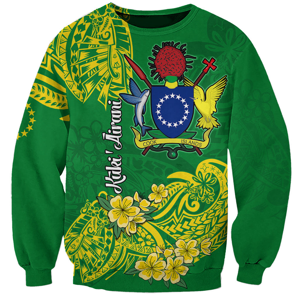 Cook Island Sweatshirt Polynesian Floral Tribal