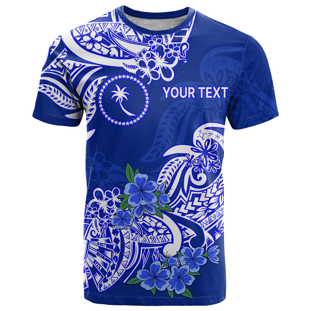 (Custom Personalised) FSM Chuuk State T Shirt Polynesian Floral Tribal