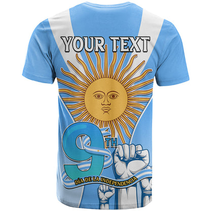 Custom Argentina T Shirt Independence Day