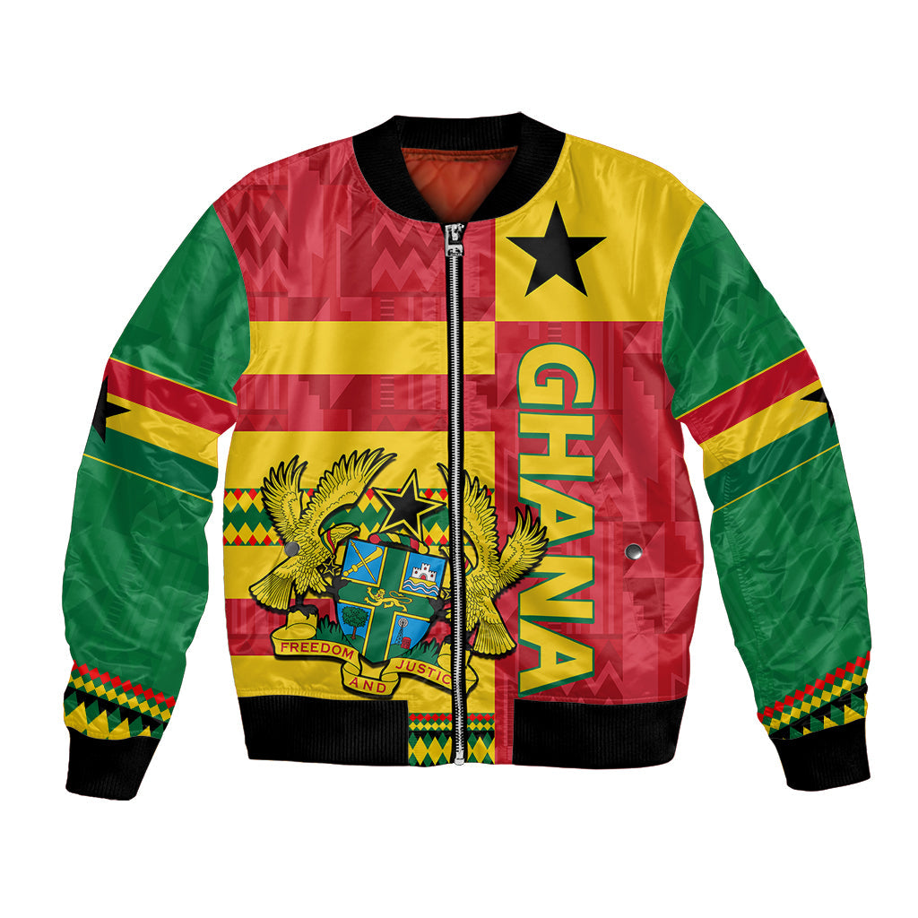 Ghana Bomber Jacket Republic Day - African Kitenge Style