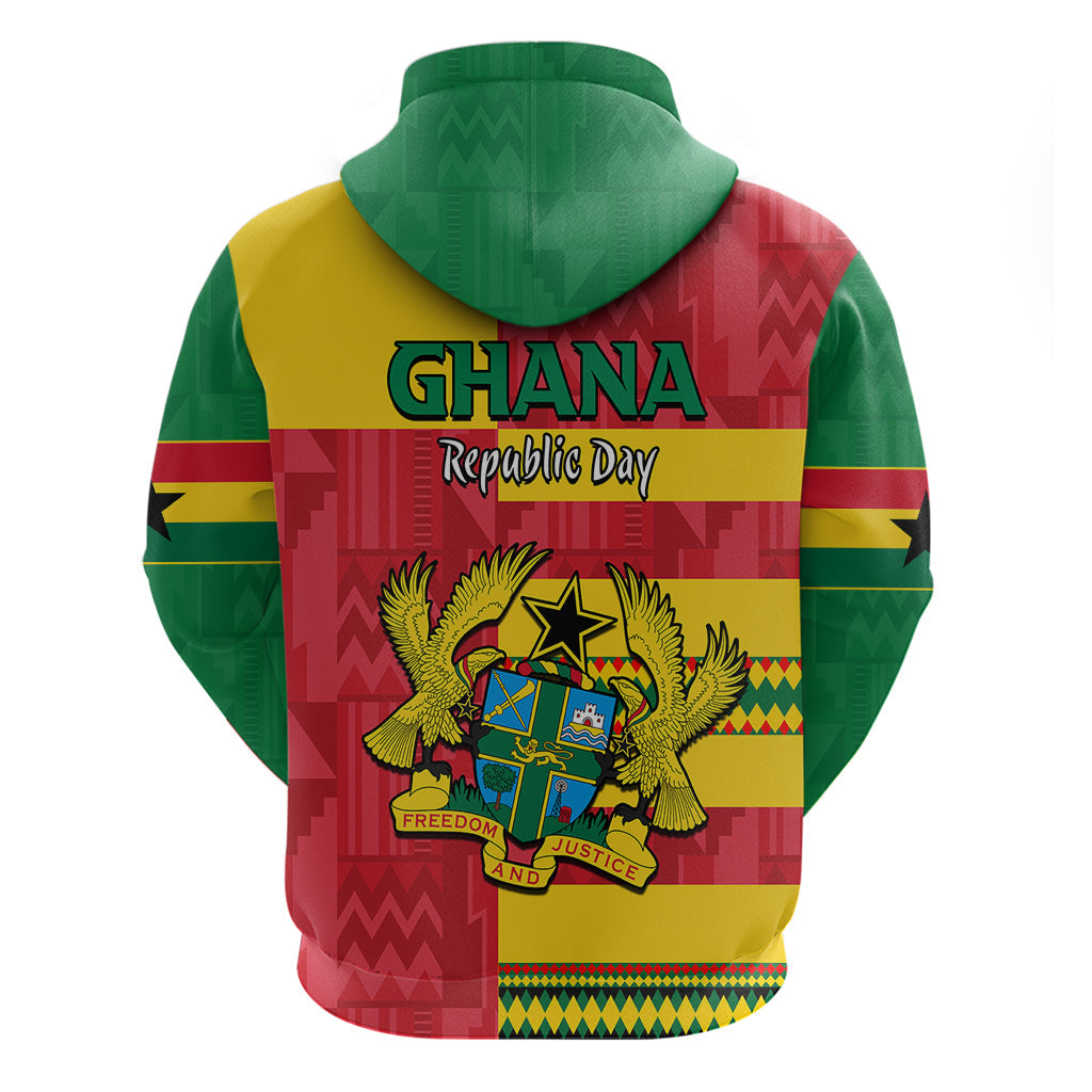 Ghana Hoodie Republic Day African Kitenge Style