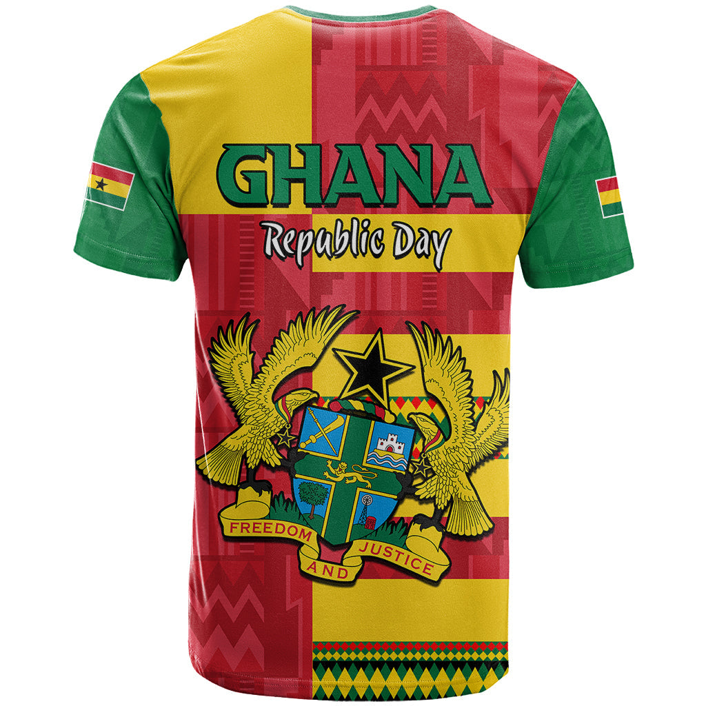 Ghana T Shirt Republic Day - African Kitenge Style