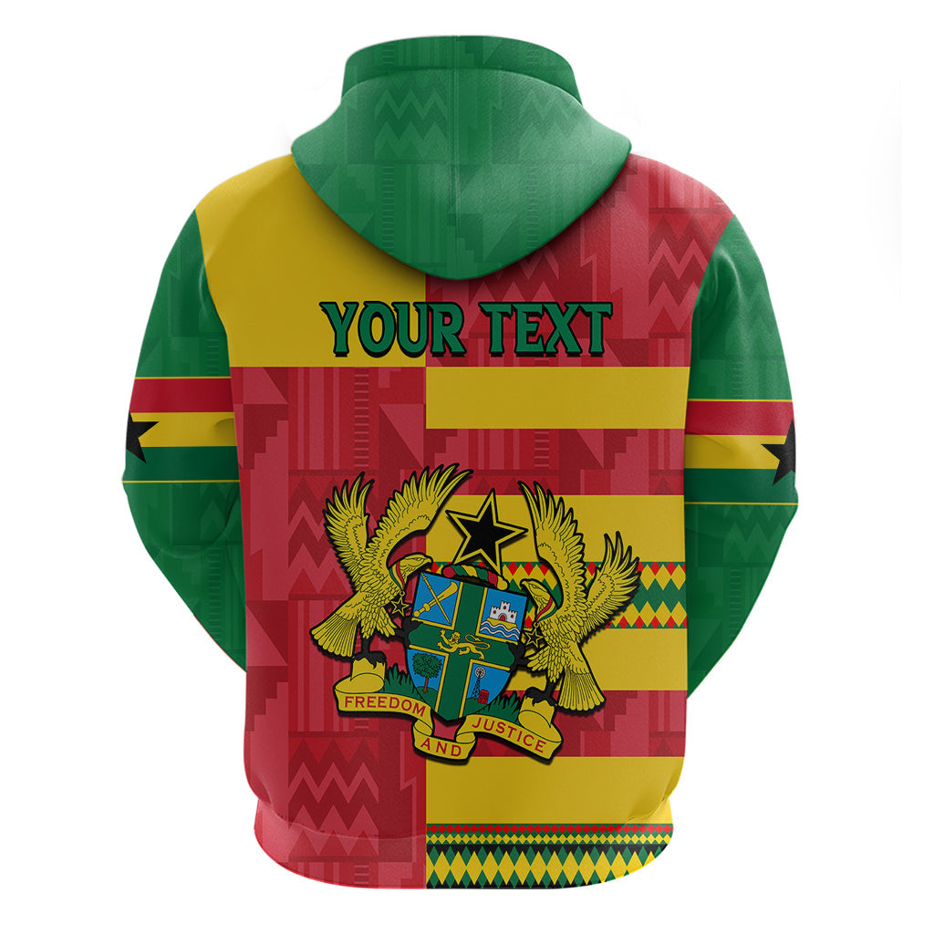 Custom Ghana Hoodie Republic Day African Kitenge Style