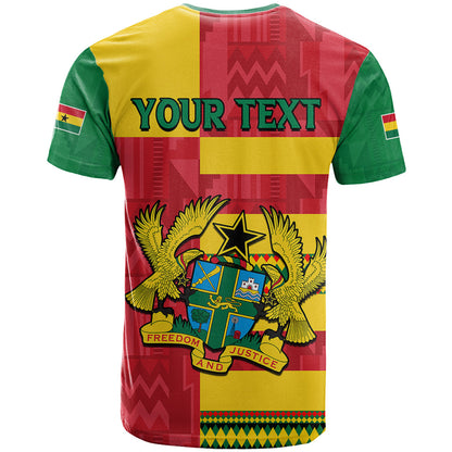 Custom Ghana T Shirt Republic Day - African Kitenge Style