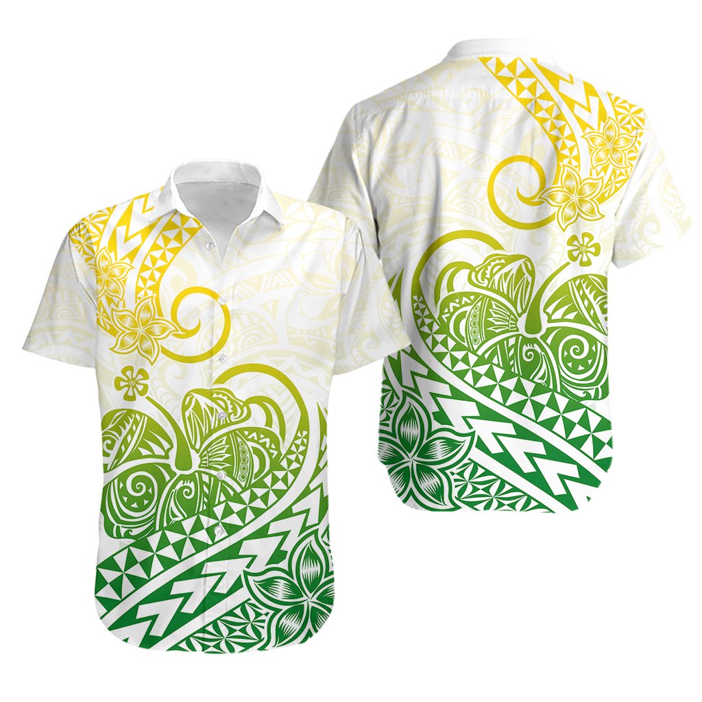 Polynesian Hawaiian Shirt Tribal Tattoo Gradient 01 Screen Color