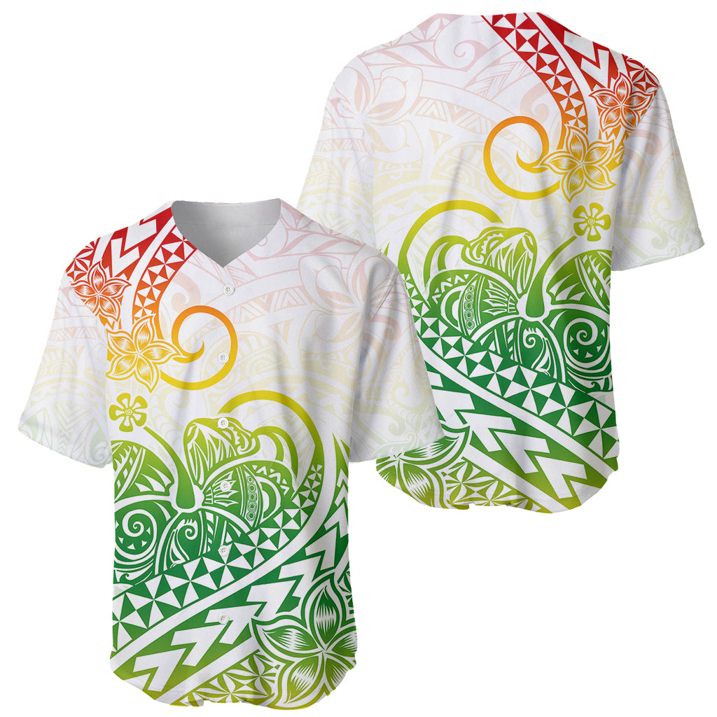 Polynesian Baseball Jersey Tribal Tattoo Gradient 02 Screen Color