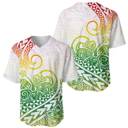 Polynesian Baseball Jersey Tribal Tattoo Gradient 02 Screen Color
